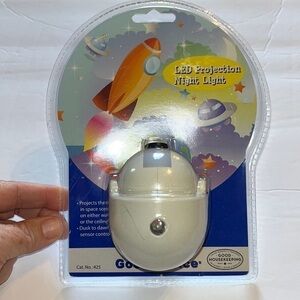 Good choice- LED projection nightlight. Projects the lost in space scene.